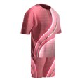 thumbnail image 2 of Vedolay Short Sets Men Casual 2 Piece Outfits for Men Shorts Sleeve Shirts and Shorts Suit,Pink XXL, 2 of 3