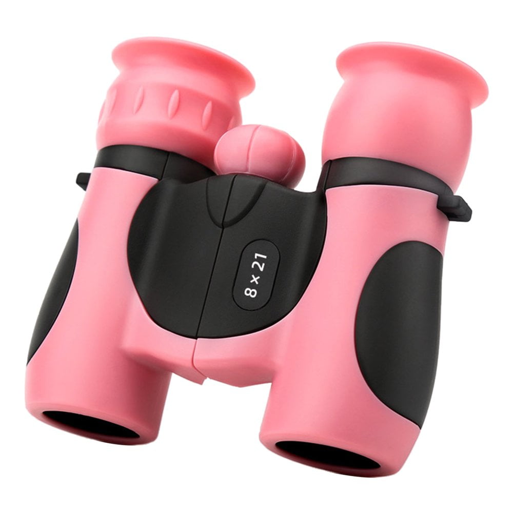 Jumelles Pour Enfants 8x21 Haute Résolution Avec Loupe, Boussole Et Sifflet - Rose - Idéal 3 à 12 Ans