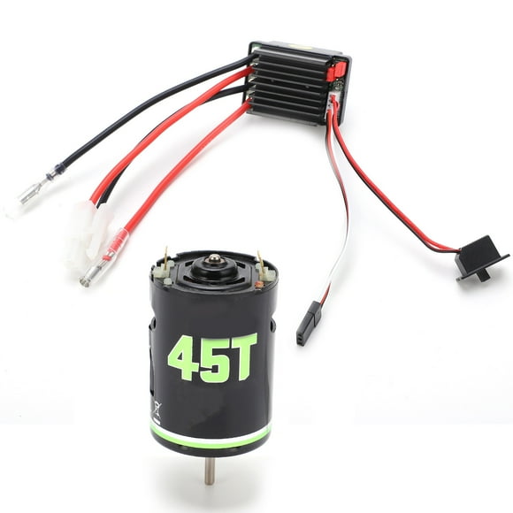 RC Car Brushed Motor Set, Low Noise High  20T/27T/45T Brushed Motor Combo Set Durable Low Friction  For Axial SCX10/Drift Cars/Monster Trucks 20T,27T,35T,45T