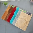 Bathroom Rug Sets 3 Piece Bath Mats Water Absorbent Bath Rug Floor Mats Soft Washable Shower Rug