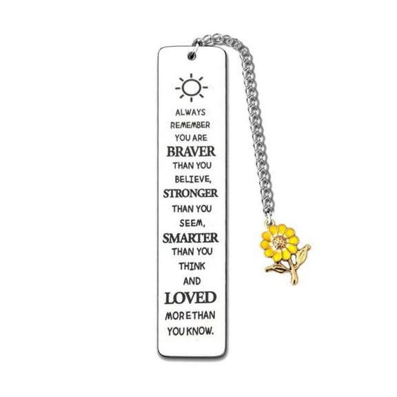 Bookmarks for Girls,Metal Bookmarks for Women,Magnetic Bookmarks,Back to School Coming Of Age Gifts,Graduation Gifts,Christmas Stocking Stuffers,White