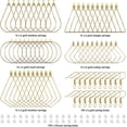 thumbnail image 3 of 280PCS Beading Hoop Earrings for Jewelry Making Beading Earring Findings Beading Earring Component Accessories 100PCS Beading Earring Hooks Silicone Earring Backs (K Gold), 3 of 5