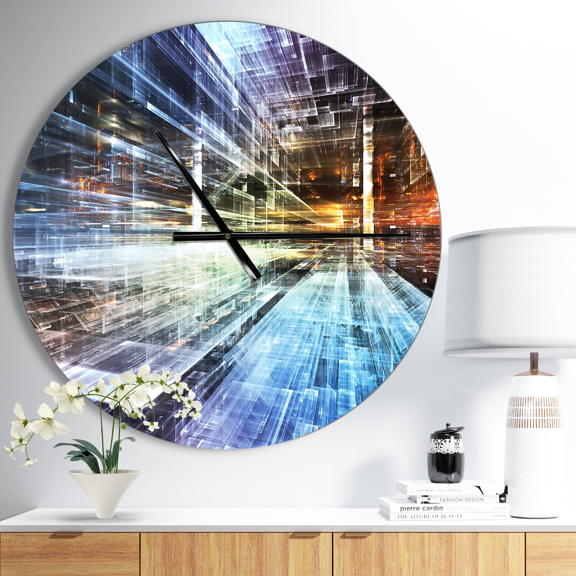 Designart 'Future Industry ' Modern wall clock