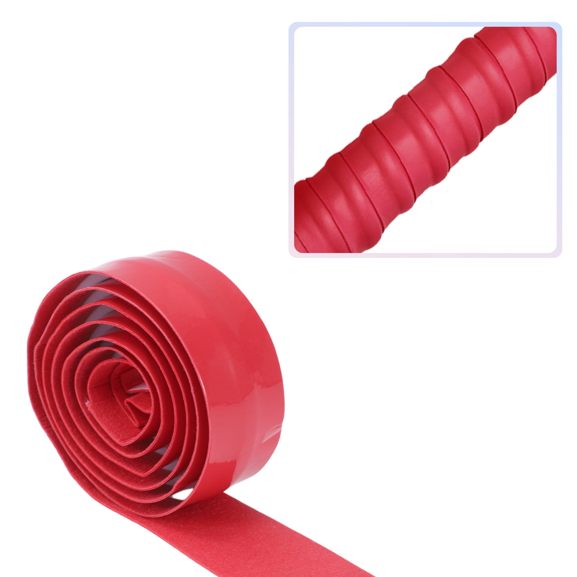 Unique Bargains 2 Pcs Tennis Racket Grip Tape Red