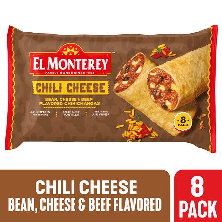 El Monterey Chili Cheese Chimichangas, 30.4 oz, 8 Count (Frozen)