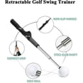 thumbnail image 3 of Telescopic Club, 2025 Updated Retractable Golf Swing Training Aid, Portable Grip Trainer with Click Feedback, Golf Accessories Strength & Tempo Training for Chipping Hitting, 3 of 7