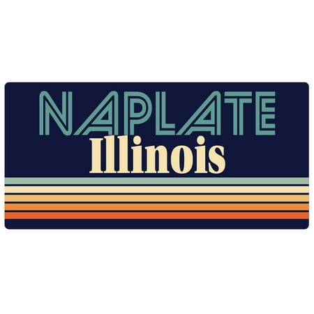 

Naplate Illinois 5 x 2.5-Inch Fridge Magnet Retro Design