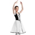 thumbnail image 4 of CHICTRY Kids Little Girls Ballet Gymnastics Dress Velvet Leotard Tutu Dress Black XL, 4 of 7