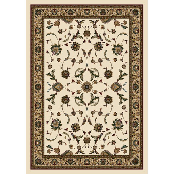 Milliken Signature Area Rug ISFAHAN OPAL Isfahan Opal Petals Bulbs 5' 4" x 7' 8" Oval