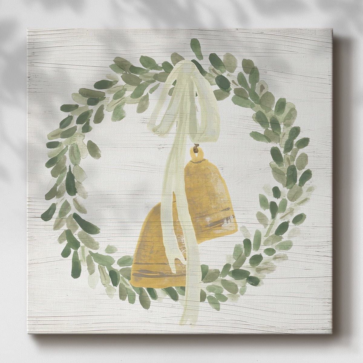 Weathered Aspen Wreath II- Gallery Wrapped Canvas