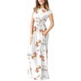 thumbnail image 2 of HAOMEILI Women Short Sleeve Loose Plain Maxi Dresses Casual Long Dresses with Pockets, 2 of 6