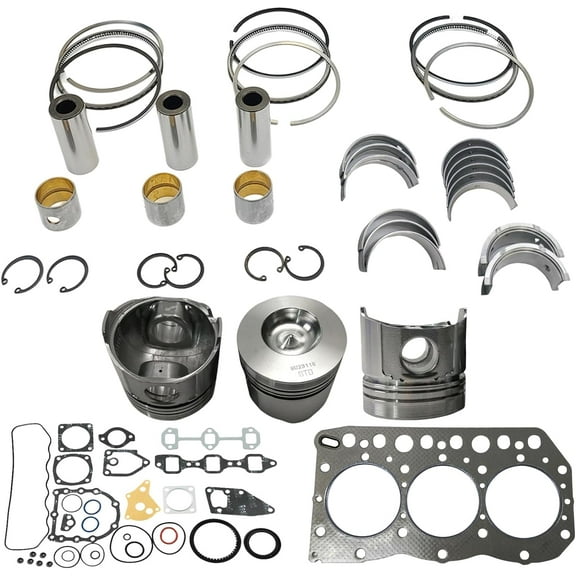 3TNC78 Engine Overhaul Rebuild Kit (No cylinder liner and valve) For Yanmar 3TNC78 3TNC78L Engine Excavator For John Deere Compact Tractor F180D-P F-7 CA240 CS21 119811-22080 11981122080