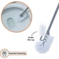 thumbnail image 2 of Superio Toilet Brush and Holder Set with Under Rim Lip Brush for Bathroom, Gray, 2 of 6