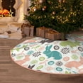 thumbnail image 5 of Rateoe Easter Rabbit Pattern Christmas Tree Skirt with Ties , Christmas Tree Decorations, Farmhouse Christmas Decor Xmas Holiday Decorations-, 5 of 6