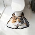 thumbnail image 3 of Cute Cat Toilet Rugs U-Shaped Bathroom Contour Rug Bathroom Mats Washroom Mats for Kitchen, Bathtub, Sink, for Cat Lovers Mom, 3 of 9