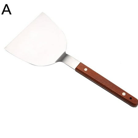 

Spatula Metal Steel Wood Handle Long Grill Griddle Pan BBQ Kitchen S2W0