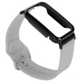 thumbnail image 5 of Correa de reloj de silicona con funda protectora, accesorio de repuesto apto para Mi Band 7 Pro, funda gris y negra, 5 of 5