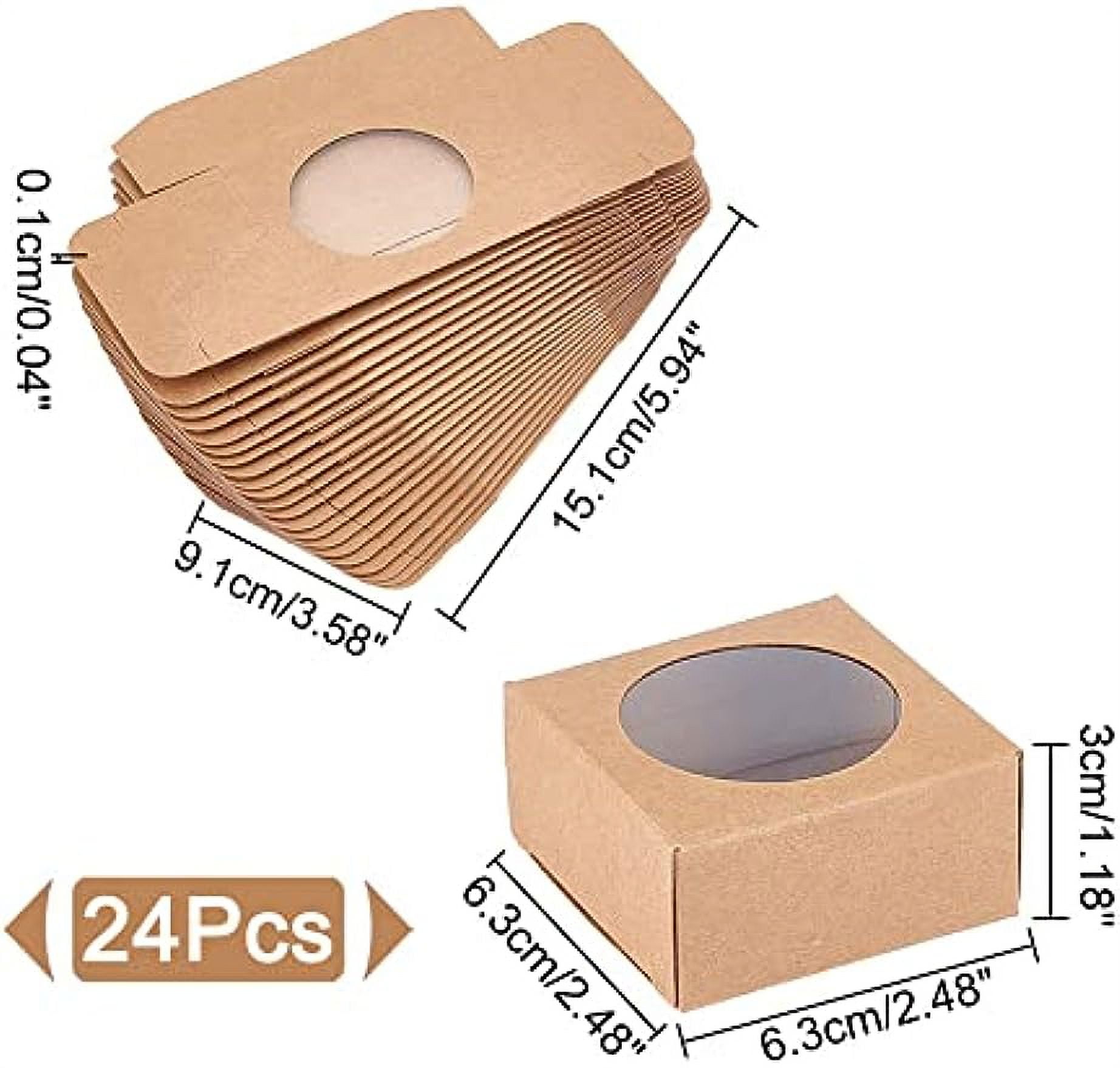 25 Pack Kraft Bakery Boxes, 9 X 9 X 3 Inches Brown Pastry Boxes, Cardboard Treat Boxes Pie Boxes Cookie Boxes Dessert Boxes For Cupcakes, Chocolates, Donuts, Macarons P 59688098
