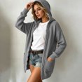 thumbnail image 4 of Wenini Women's Hooded Cable Knit Cardigan Sweater with Pockets 2026 Fall Trendy Coat Jacket, 4 of 5