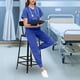 thumbnail image 3 of Conjunto de uniforme médico para mujer, cuello en V, bolsillos, top y pantalones, ropa de trabajo, ropa de trabajo de enfermera XL, 3 of 5