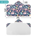 thumbnail image 4 of Yayeee Kids Hooded Towel with Hand Pockets Beach Soft Absorbent Bath Wrap 50 x 23.5 inch, Pink Cartoon Truck Pattern, 4 of 5