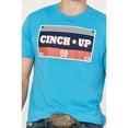 thumbnail image 3 of Cinch® Men's Logo Graphic Turquoise T-Shirt MTT1690568, 3 of 4