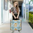thumbnail image 4 of 3 Ring Zipper Binder with Shoulder Strap Waterproof Trapper Keeper 2 Inch D-Ring 500 Sheets Capacity Cute Baby Tigers and Leaf, 4 of 7