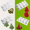thumbnail image 2 of Mosey Dessert Mold Food Grade BPA Free Non-stick Heat-Resistant Christmas Tree Themed Mousse Chocolate Baking Mold, 2 of 7