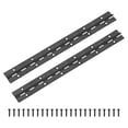thumbnail image 1 of Uxcell 2-Pack Bisagras Continuas y de Piano Negras, 12x1.2x0.04" Acero Inoxidable 304 con Tornillos para Puertas de Armarios, 1 of 1