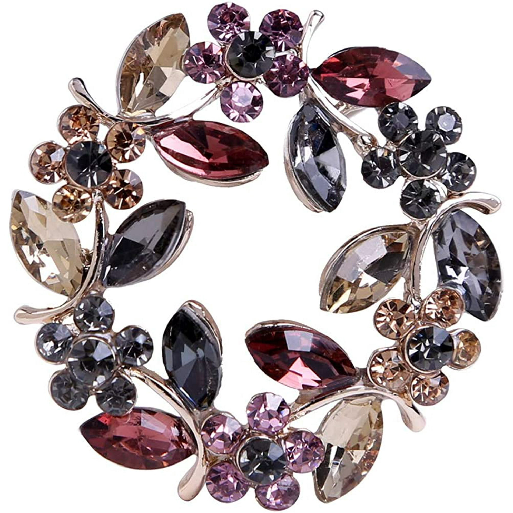 Colours Crystal Brooch Pins Rhinestone Brooches Jewelry Gift for Women Girls Walmart