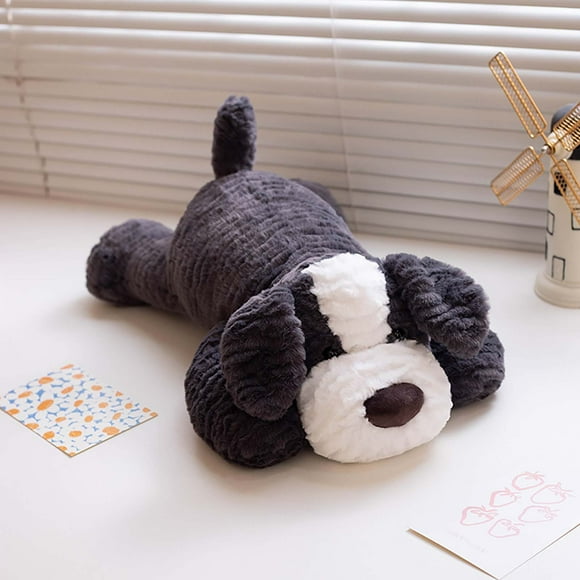 Cagogo under $5 Realistic Lying Dog PlushToy, Realistic Lying Down Dog PlushToyStuffed Animal Doll Soft Dog, Cuddly Pet CompanionToyAdorable Puppy Doll