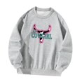 thumbnail image 2 of Sudadera de cuello redondo para mujer, sudaderas con estampado gráfico para adolescentes y niñas L, 2 of 9