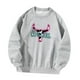 thumbnail image 3 of Sudadera de cuello redondo para mujer, ropa deportiva holgada, jersey de cuello redondo a la moda, sudaderas, ropa de calle para vacaciones deportivas M Yinane Sudaderas con cuello redondo, 3 of 8