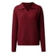 thumbnail image 2 of Suéter Dama Gibobby Ropa de moda Casual Solapa Color sólido Slim Fit Vino M, 2 of 5