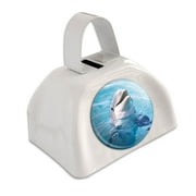 Dolphin White Cowbell Cow Bell