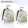 thumbnail image 3 of Naloa Herbs and Wildflowers Canvas Backpack for Men Women Rucksack Casual Travel Daypack College Tote Satchel Bookbag for Teens-Small, 3 of 7