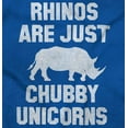 thumbnail image 2 of Rhinos Are Just Chubby Unicorns Men's Graphic T Shirt Tees Brisco Brands X, 2 of 6