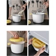 thumbnail image 4 of GOVOW Microwave Specific Plastic Rice Cooker With Lock Lid, Perfect for Steaming Rice, Safe to Mix, Food Storage Container, Free of Bisphenol A, Dishwasher Washable, Insulated Lunch Box, 4 of 9