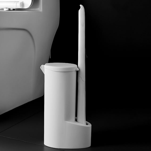 Juegos De Escobillas Para Inodoro Kits de escobillas desechables para inodoro con cabeza de repuesto Limpieza de inodoro para el hogar (A)