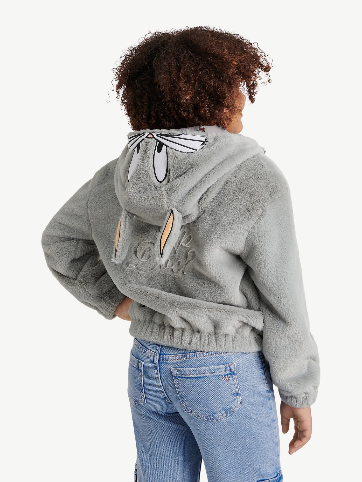 Justice Girl's Looney Tunes Hooded Fleece Jacket, Sizes XS - XL