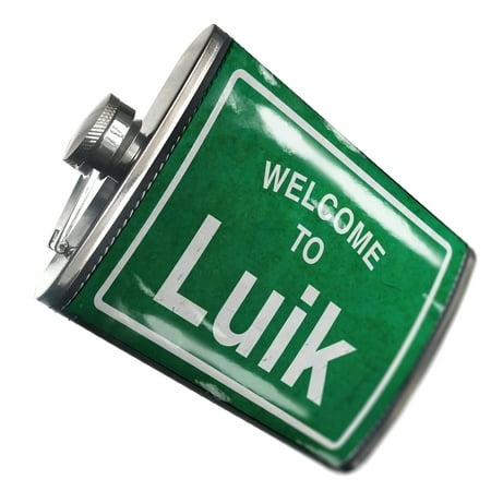 

NEONBLOND Flask Green Road Sign Welcome To Luik