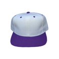 thumbnail image 1 of K & E Apparel Snapback Hat, White Purple, 1 of 1