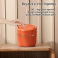 thumbnail image 6 of Small Trash Can with Lid, Mini Trash Can for Bathroom, Office and Bedroom, Small Bathroom Garbage Can with Swing Top, Compact Waste Basket for Desk, Dorm & Home, Orange - Xuniizn, 6 of 9