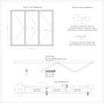 thumbnail image 5 of KaMic 168" x 96" 3 Panels Aluminum Folding Door In White, Folded Out From Left To Right, 5 of 19