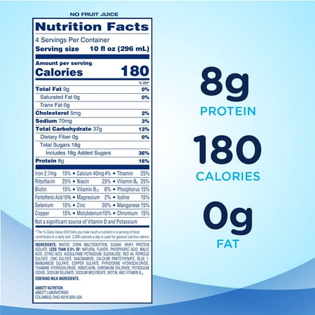 Ensure Clear Nutrition Drink, Blueberry Pomegranate, 10 fl oz, 12 Count
