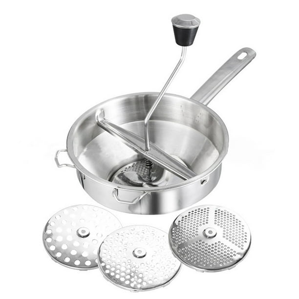 EeaseMX Rallador de acero inoxidable para verduras y frutas (plateado)
