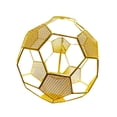 thumbnail image 2 of Lámpara colgante de malla metálica, pantalla decorativa en forma de fútbol, alambre de hierro, cubierta de luz colgante para granja, comedor, Hotel Dorado, 2 of 8