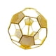 thumbnail image 1 of Pantalla de lámpara colgante de malla con forma de balón de fútbol, ​​decoración de repuesto para luminarias Dorado, 1 of 9