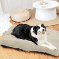 thumbnail image 5 of Magshion 34.5" Rectangle Cotton Pet Bed Washable for Medium Large Dogs, Anti-Slip PVC Dotted Bottom, Beige, 5 of 10