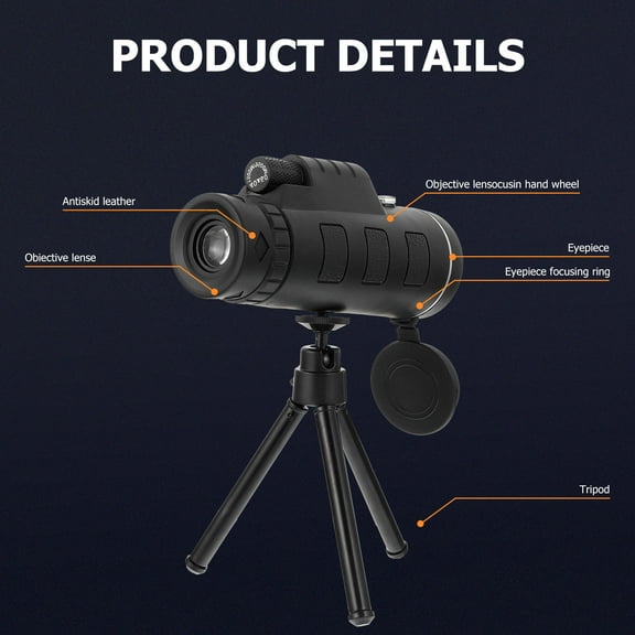 TAILTOSS 1 Set Portable Telescope Monoculars for Adults with Smartphone Connectivity